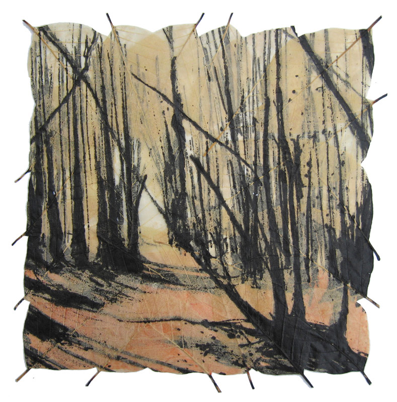 janet-french-november-walk-iv-screenprint-on-beech-leaves-40x38cm