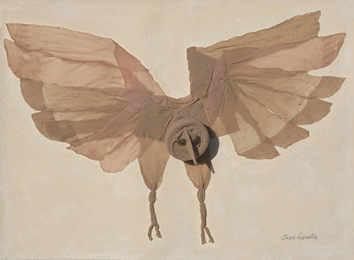 chris-gamble-homing-in-nylon-hose-and-drawing-pins-on-canvas