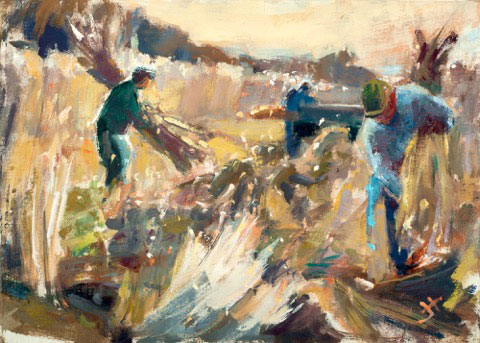 Jane Hodgson, The fluff is flying, 2015