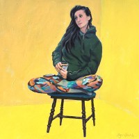 roger-gamble-THE-GIRL-ON-THE-STOOL-acrylic-50x50cm