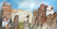 doug-patterson-painting-meteroa-northern-greece-landscape-oil-on-gesso