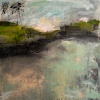 gail-loftus-distance-90x90cm-acrylic-painting-on-canvas