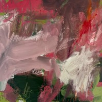 gail-loftus-floral-magic-80x80cm-acrylic-oil-stick-on-canvas-painting