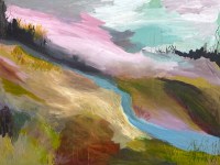 gail-loftus-river-walking-76x100cm-acrylic-and-oil-sticks-on-canvas-painting